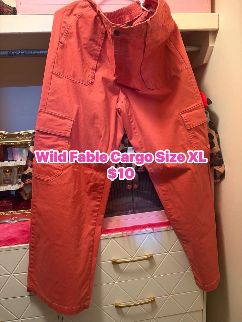 wild fable Orange Cargo Joggers